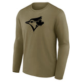 Toronto Blue Jays Mono Logo Graphic Long Sleeve T-Shirt - Mens