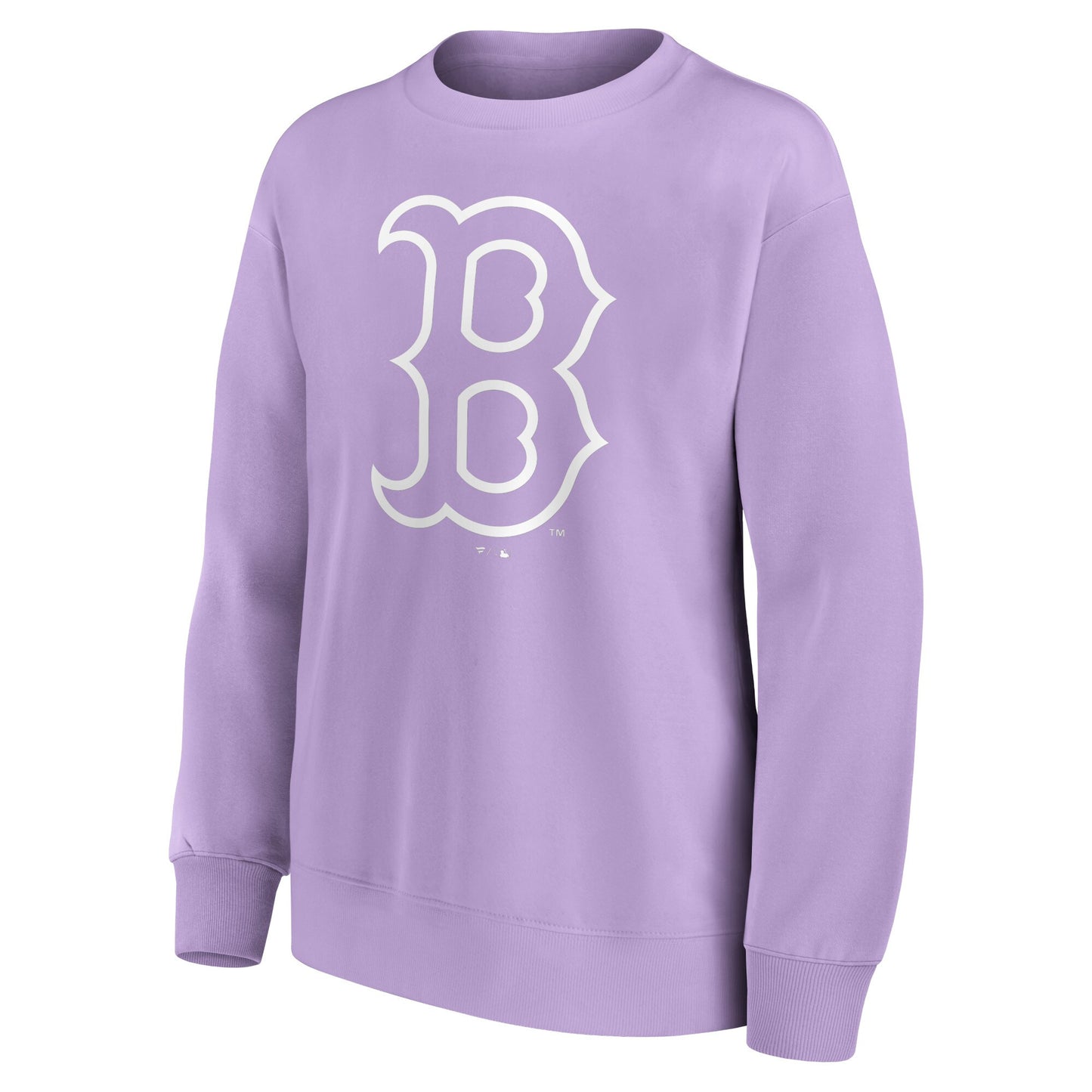 Boston Red Sox Mono Logo Graphic Oversized Crew Sweatshirt - Womens