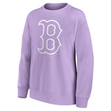 Boston Red Sox Mono Logo Graphic Oversized Crew Sweatshirt - Womens