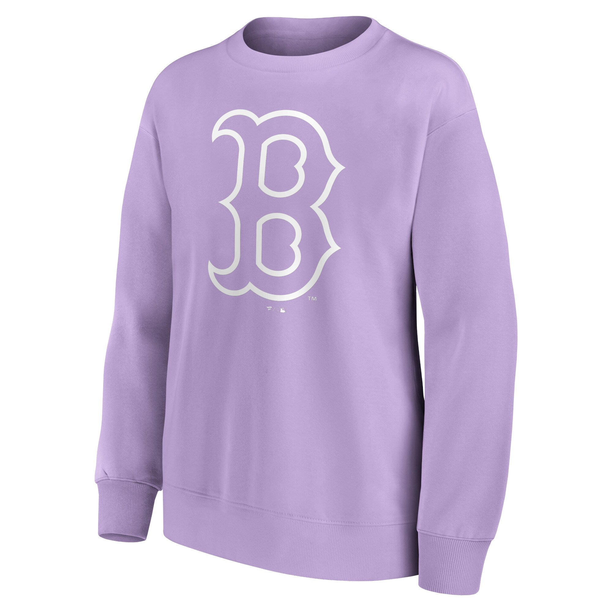 Boston Red Sox Mono Logo Graphic Oversized Crew Sweatshirt - Womens