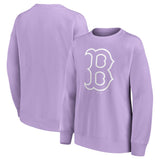 Boston Red Sox Mono Logo Graphic Oversized Crew Sweatshirt - Womens