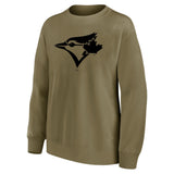 Toronto Blue Jays Mono Logo Graphic Oversized Crew Sweatshirt - Womens