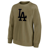 Los Angles Dodgers Mono Logo Graphic Oversized Crew Sweatshirt - Womens