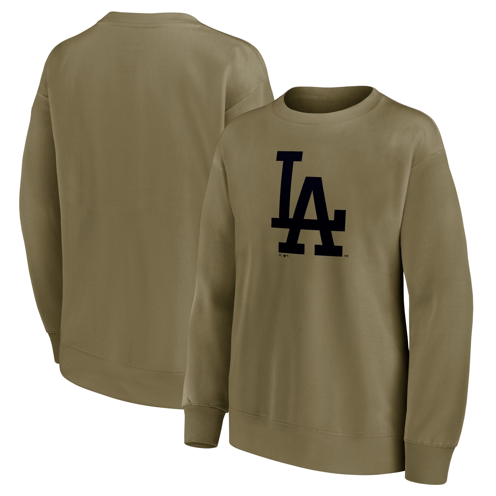 Los Angles Dodgers Mono Logo Graphic Oversized Crew Sweatshirt - Womens