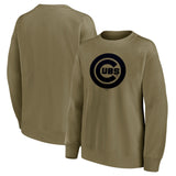 Chicago Cubs Mono Logo Graphic Oversized Crew Sweatshirt - Womens