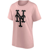 New York Mets Fashion Colour Logo T-Shirt - Womens
