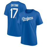 Los Angeles Dodgers Name & Number T-Shirt - Shohei Ohtani 17 - Womens