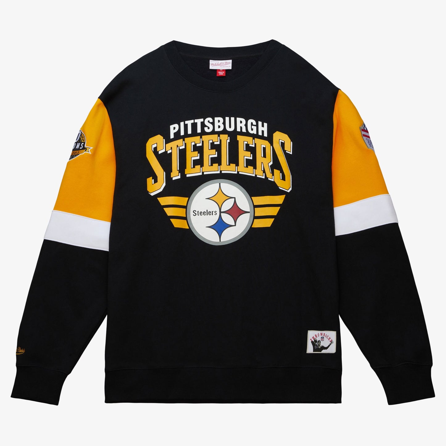 Pittsburgh Steelers Mitchell & Ness All Over Crew 3.0