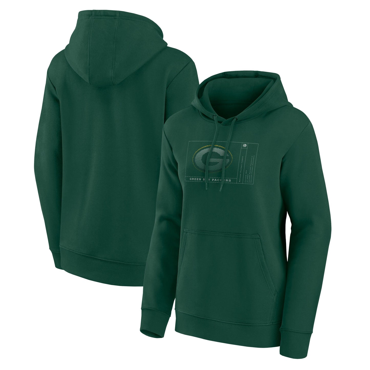 Green Bay Packers Angle Façade Graphic Hoodie - Womens