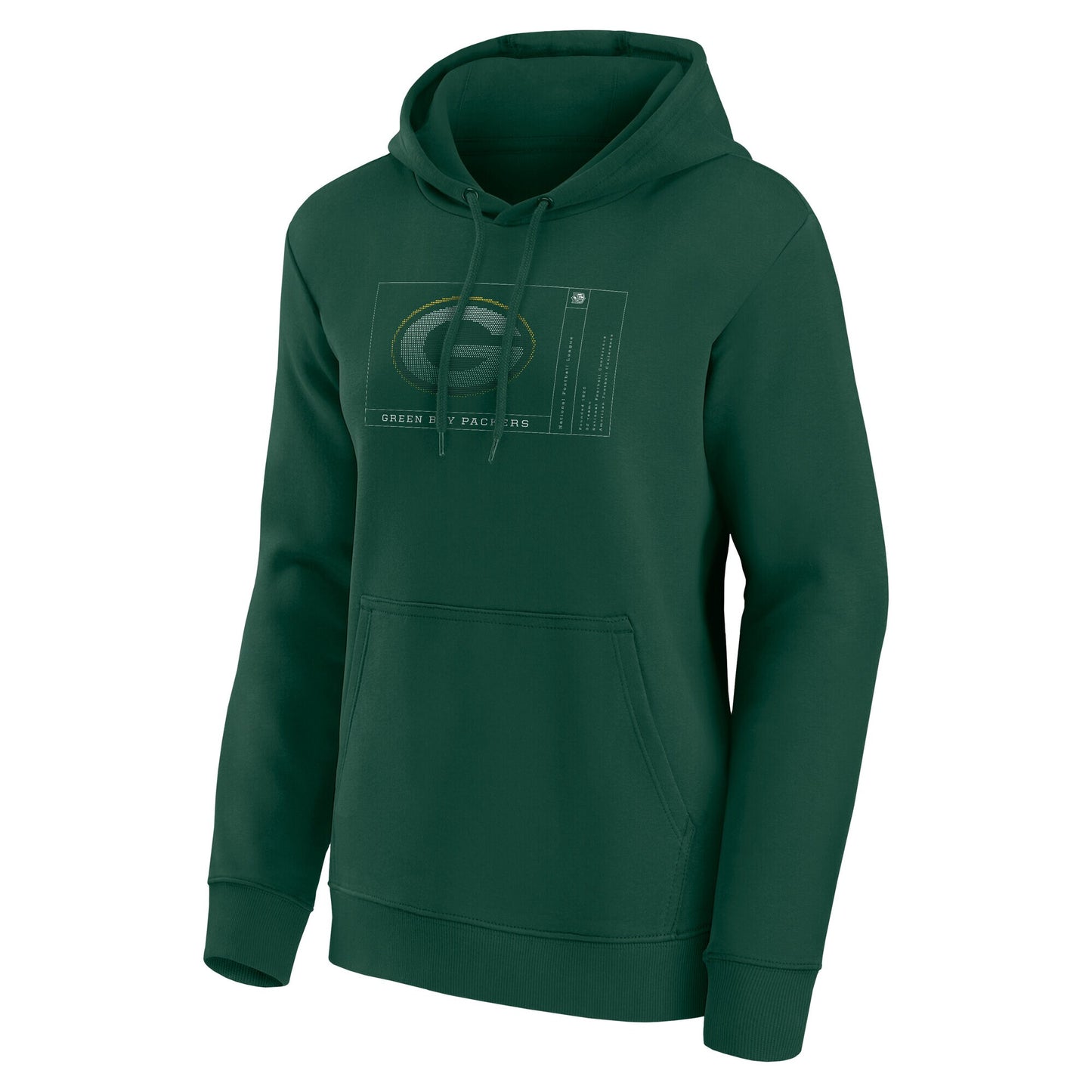 Green Bay Packers Angle Façade Graphic Hoodie - Womens