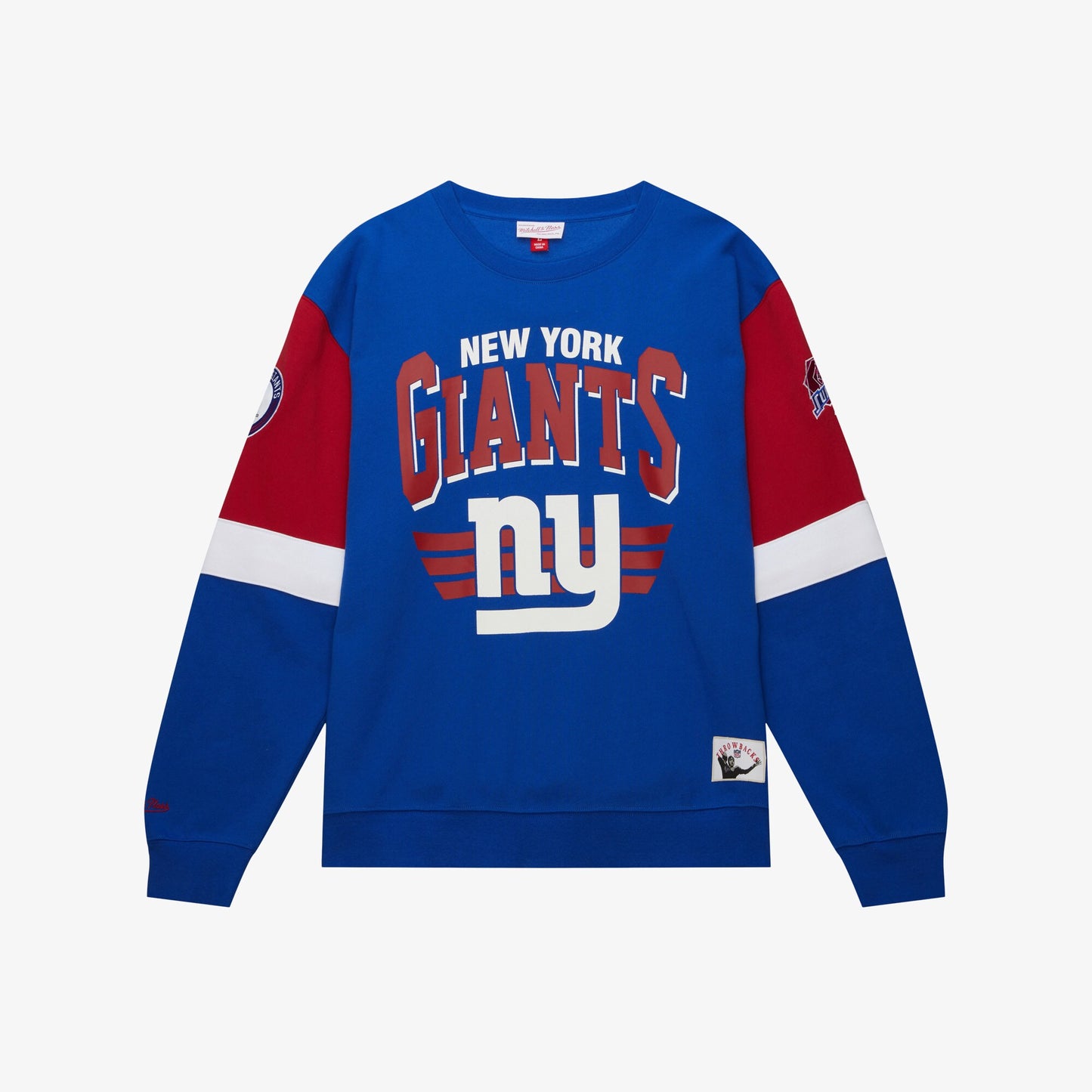 New York Giants Mitchell & Ness All Over Crew 3.0
