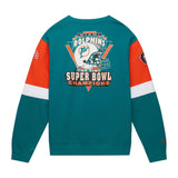Miami Dolphins Mitchell & Ness All Over Crew 3.0