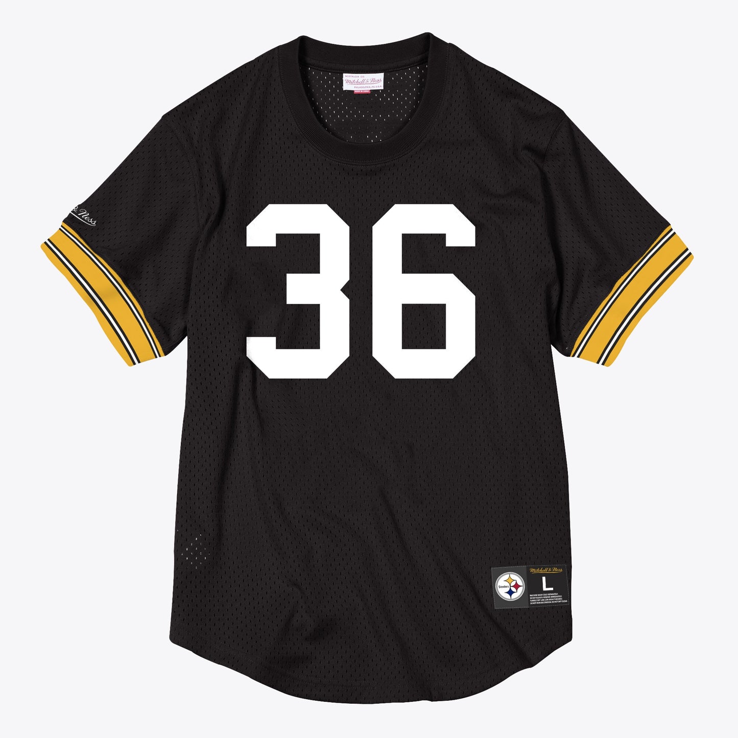 Pittsburgh Steelers Mitchell & Ness Name & Number Mesh Crew Neck Jerome Bettis 1996