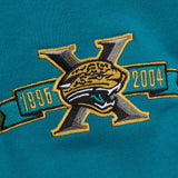 Jacksonville Jaguars Mitchell & Ness All Over Crew 4.0 Vintage Logo
