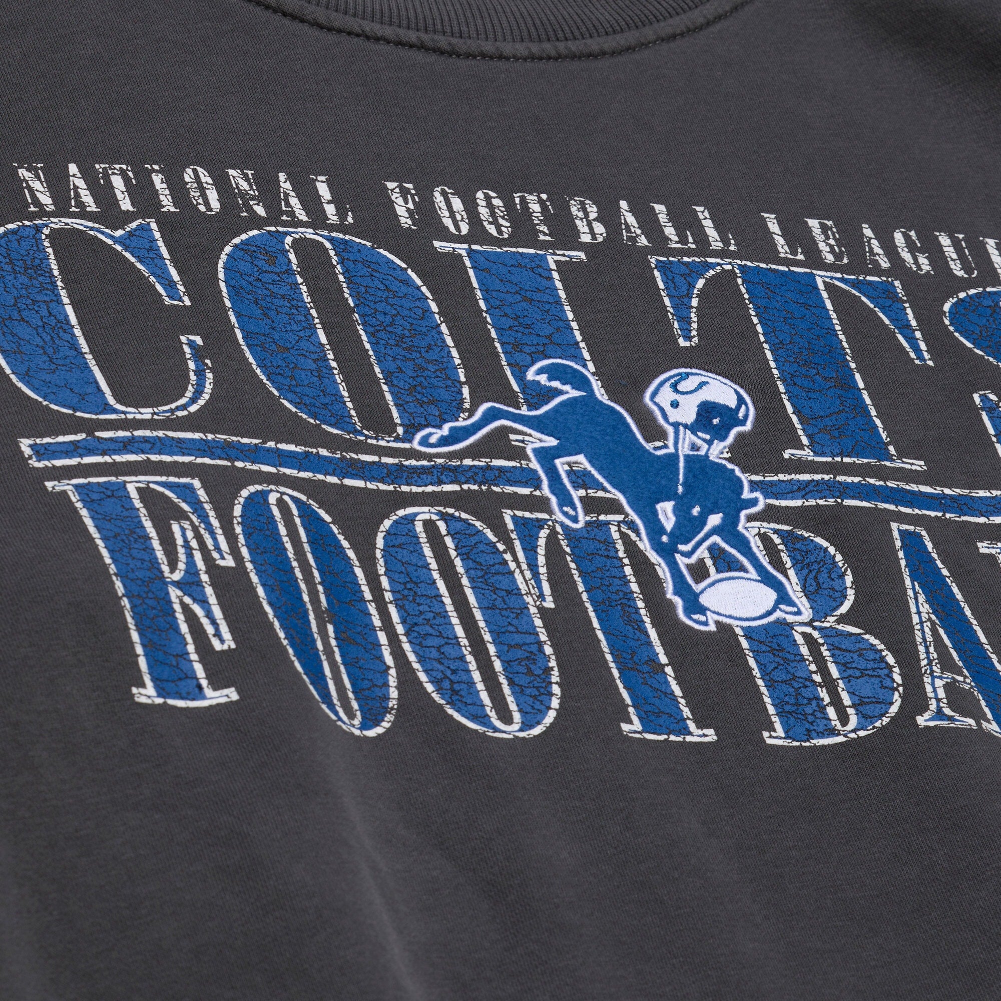 Indianapolis Colts Mitchell & Ness Downtown Fleece Crew - Mens