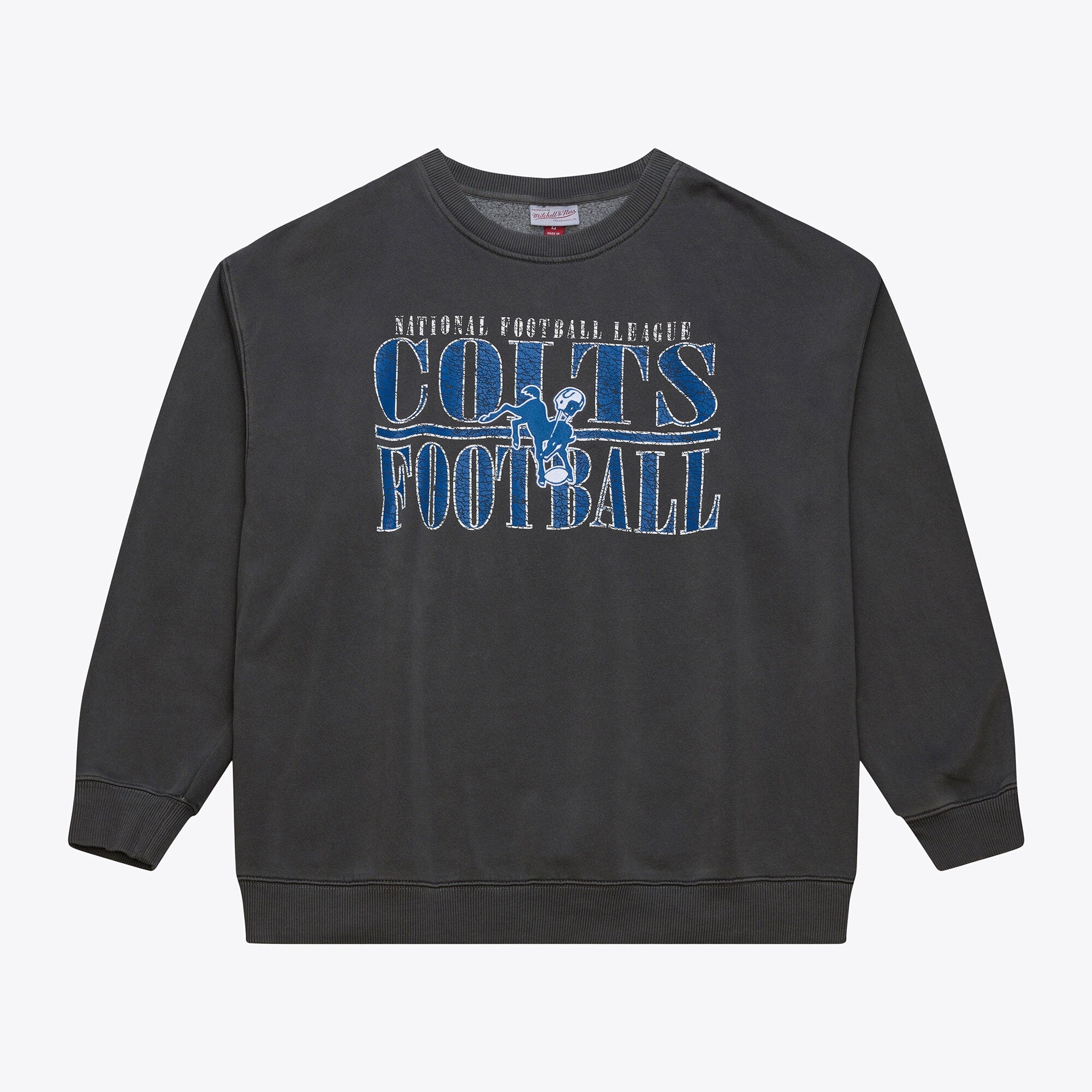 Indianapolis Colts Mitchell & Ness Downtown Fleece Crew - Mens