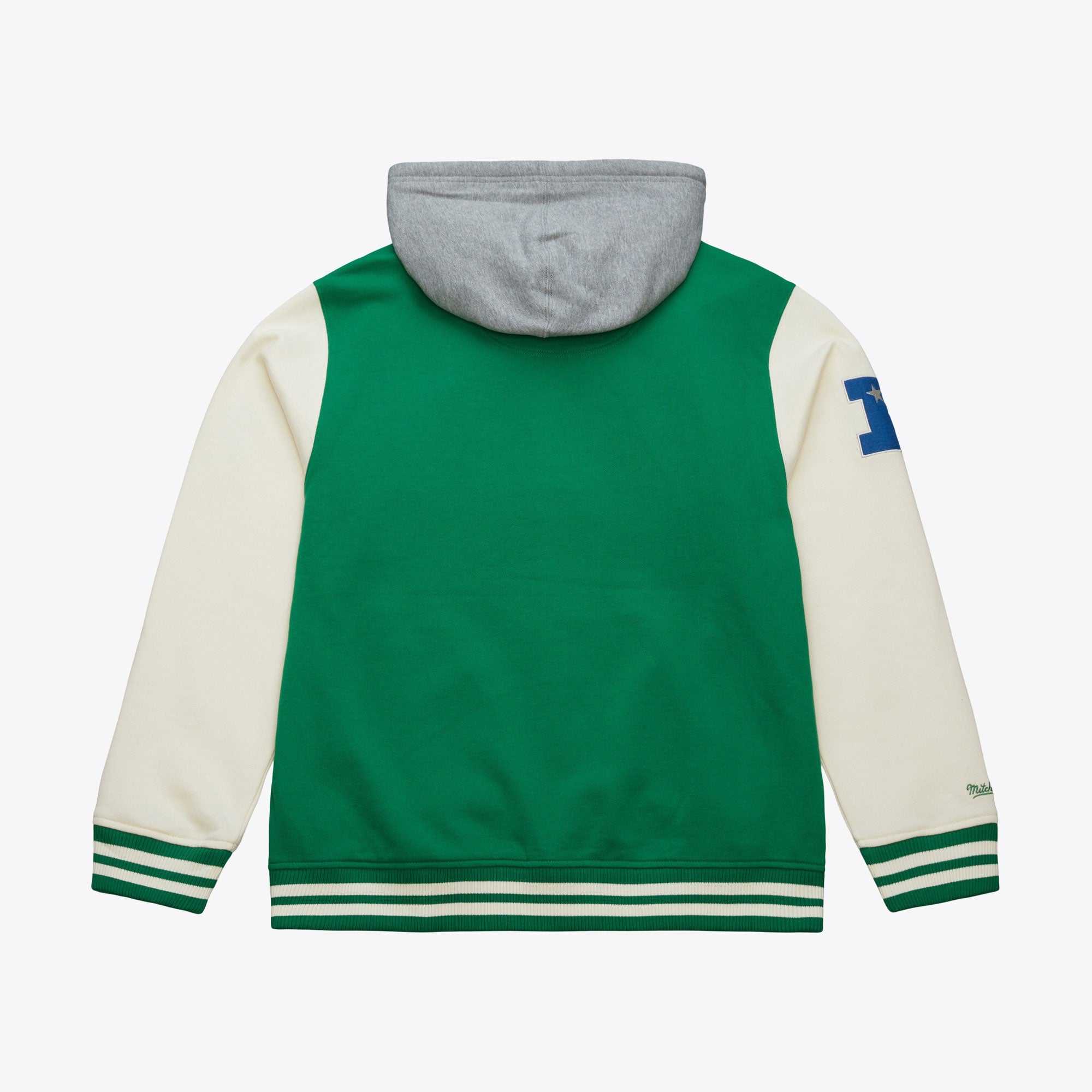 Philadelphia Eagles Mitchell & Ness Vintage Logo Courtside Button Front Fleece - Mens