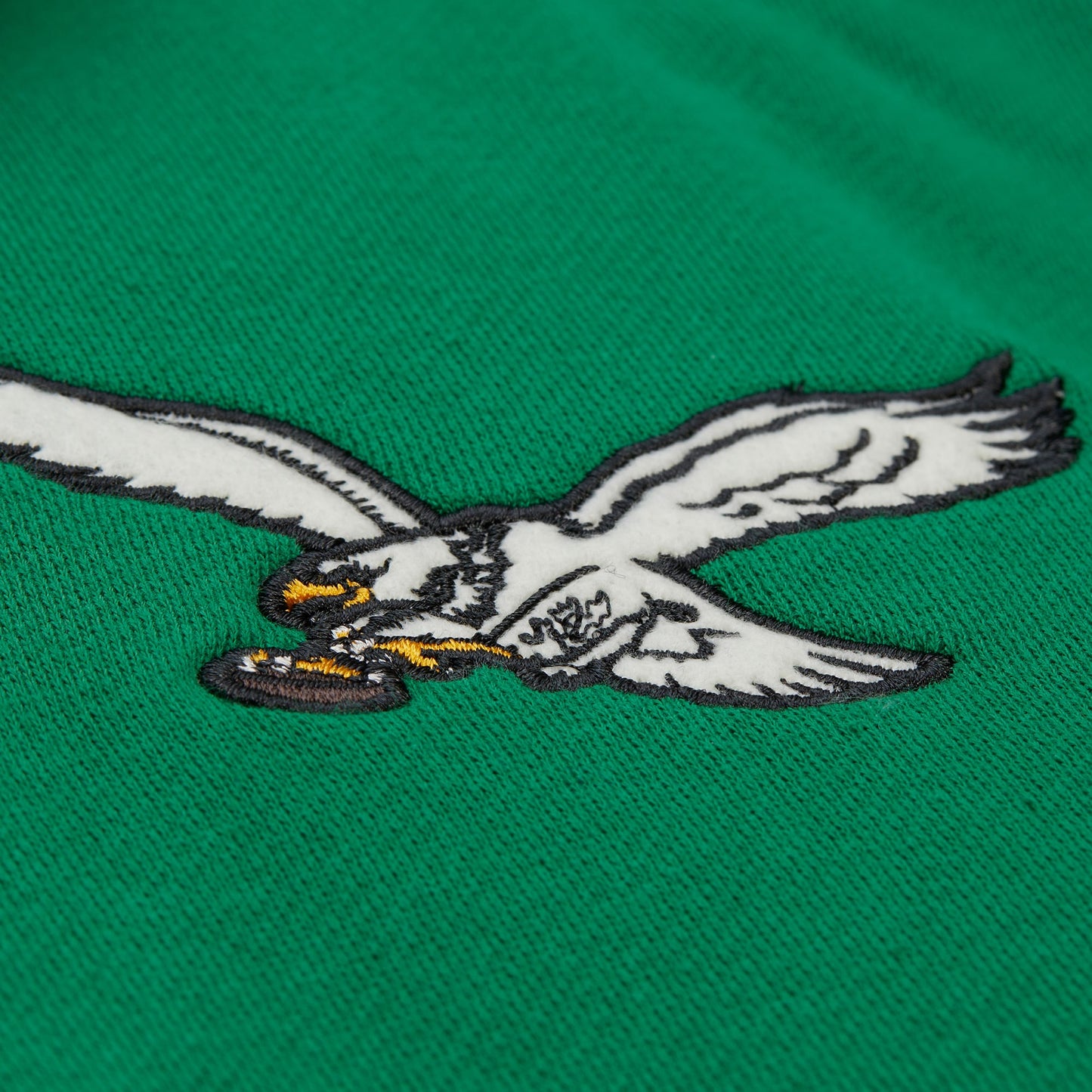Philadelphia Eagles Mitchell & Ness Vintage Logo Courtside Button Front Fleece - Mens