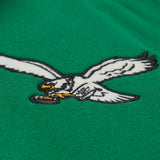 Philadelphia Eagles Mitchell & Ness Vintage Logo Courtside Button Front Fleece - Mens