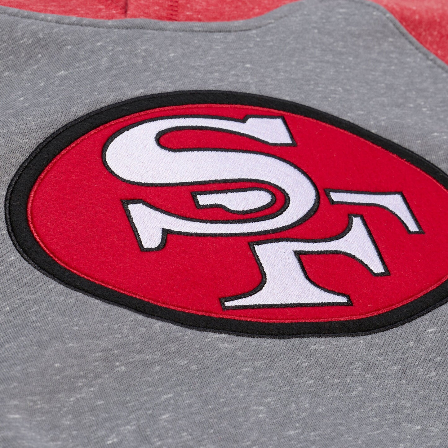 San Francisco 49ers Mitchell & Ness Vintage Logo Winning Streak Fleece Hoodie - Mens