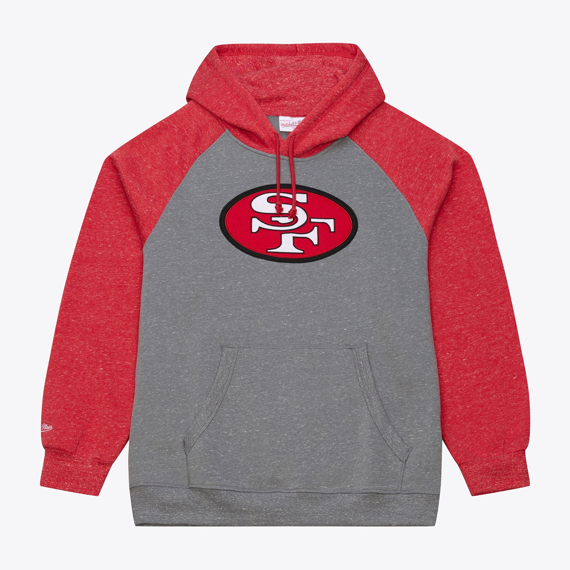 San Francisco 49ers Mitchell & Ness Vintage Logo Winning Streak Fleece Hoodie - Mens