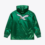 Philadelphia Eagles Mitchell & Ness Vintage Logo Downtown Collection Satin Coaches Jacket - Mens