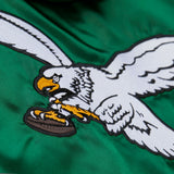 Philadelphia Eagles Mitchell & Ness Vintage Logo Downtown Collection Satin Coaches Jacket - Mens