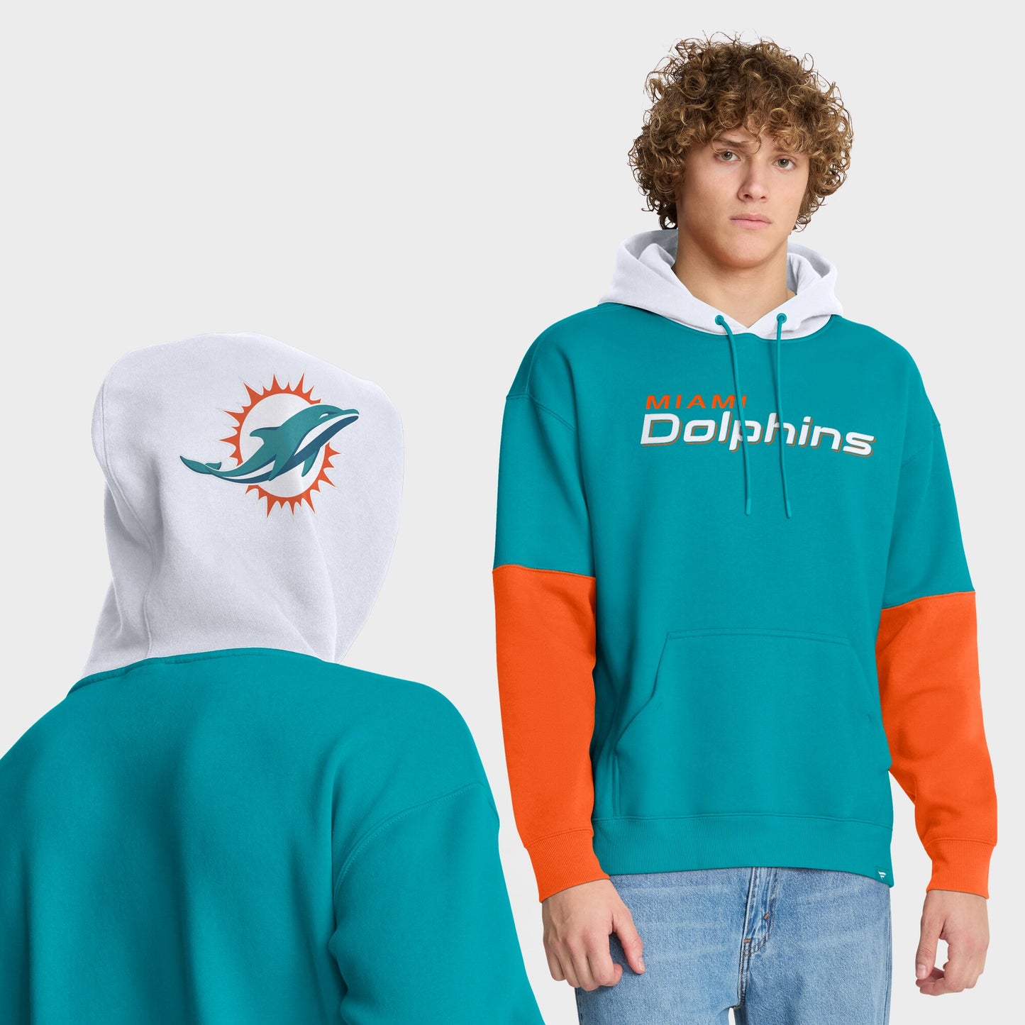 Miami Dolphins Fanatics RedZone Helmet Hoodie - Mens
