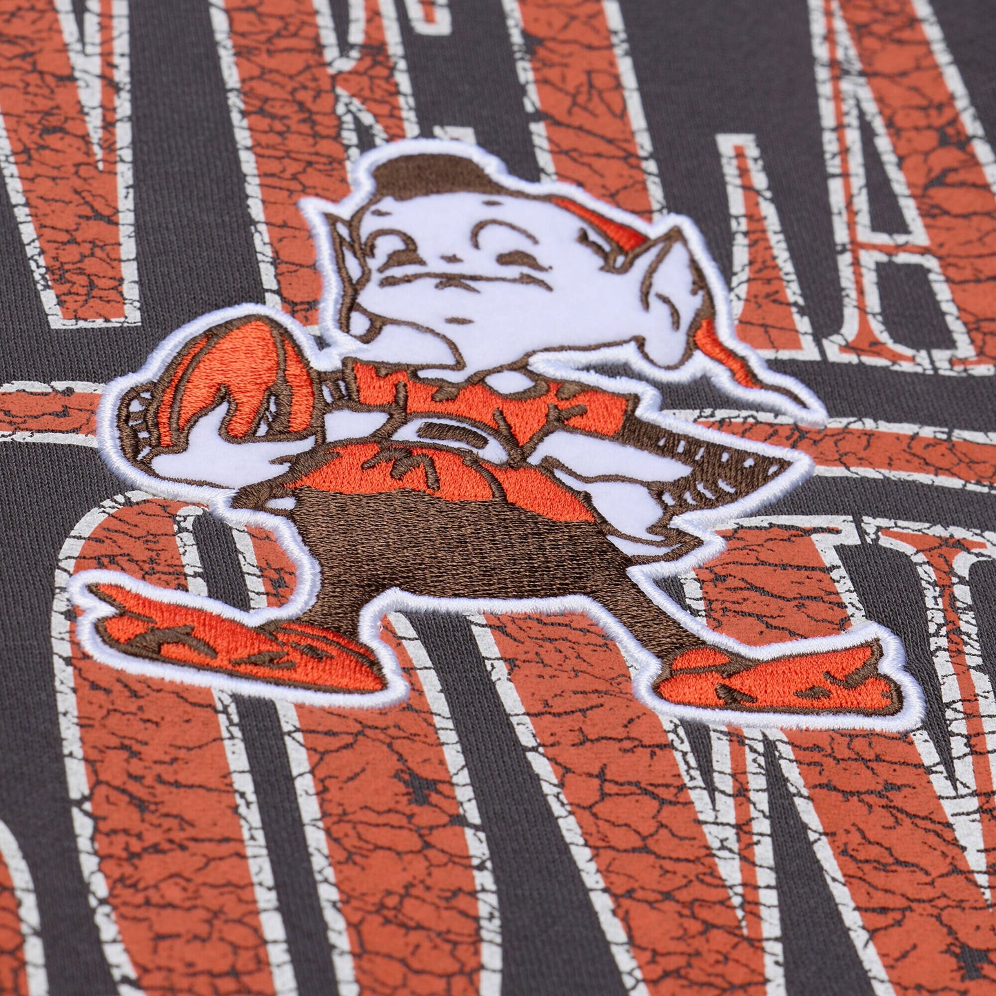 Cleveland Browns Mitchell & Ness Downtown Fleece Crew - Mens