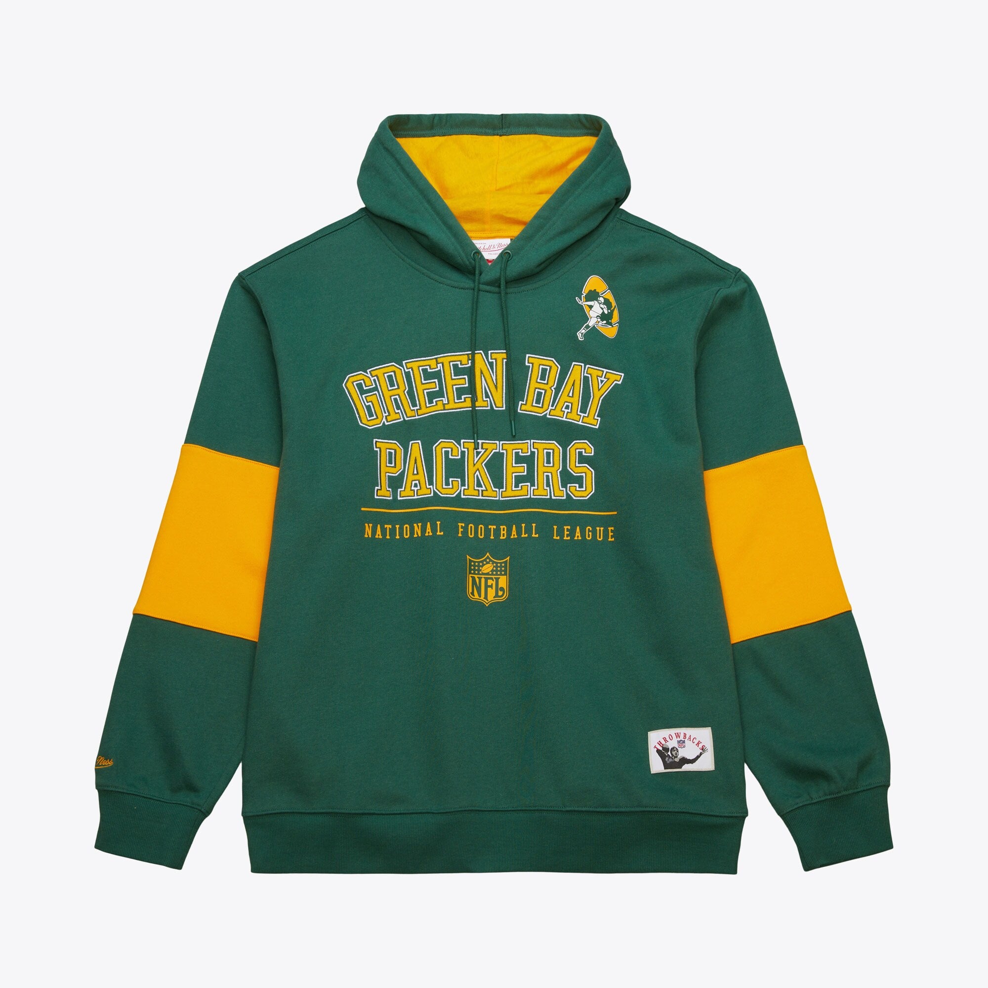Green Bay Packers Mitchell & Ness Retro Fleece Hoodie