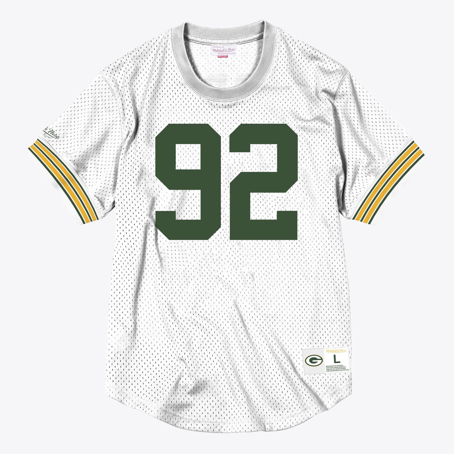 Green Bay Packers Mitchell & Ness Name & Number Mesh Crew Neck Reggie White 1996