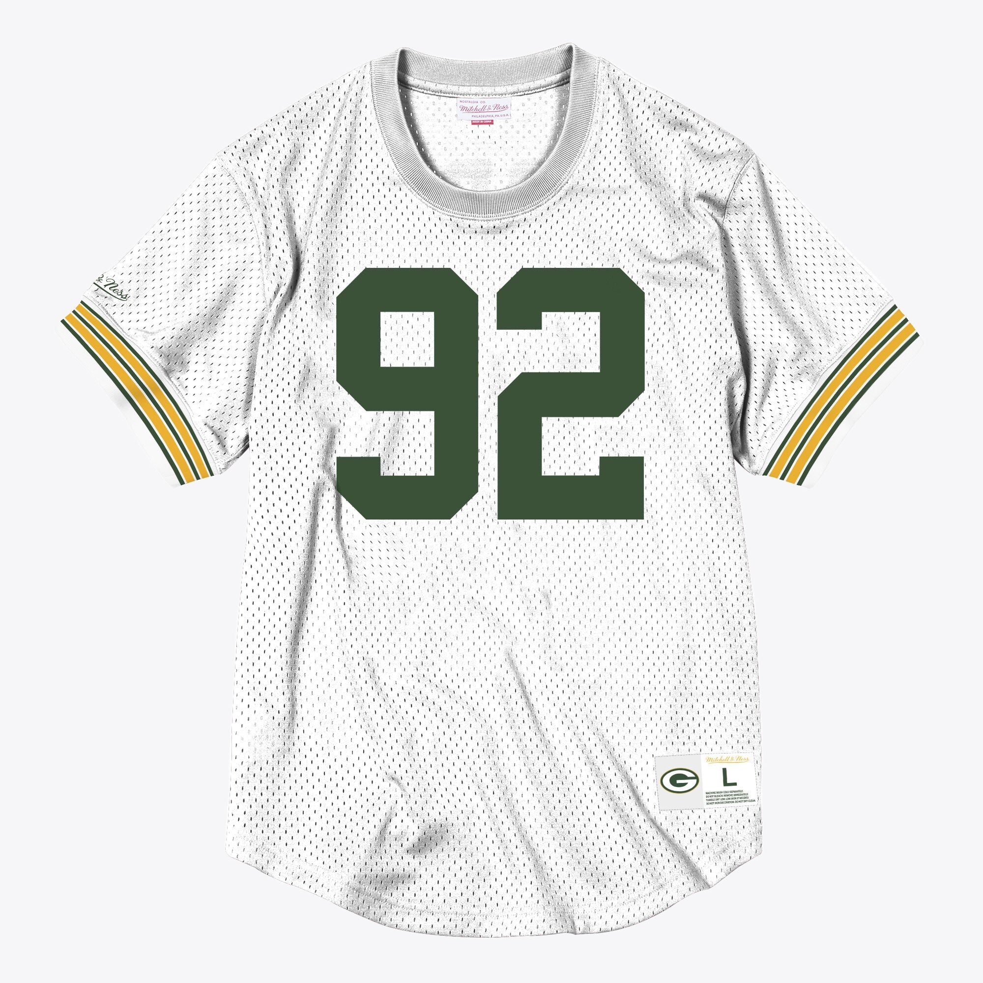 Green Bay Packers Mitchell & Ness Name & Number Mesh Crew Neck Reggie White 1996
