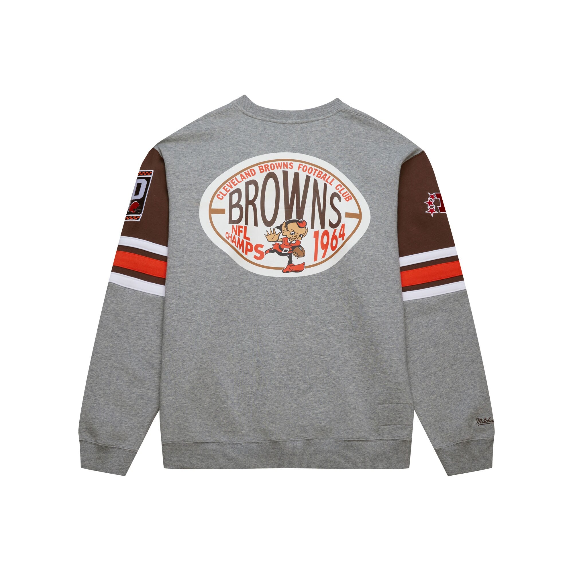 Cleveland Browns Mitchell & Ness All Over Crew 4.0 Vintage Logo