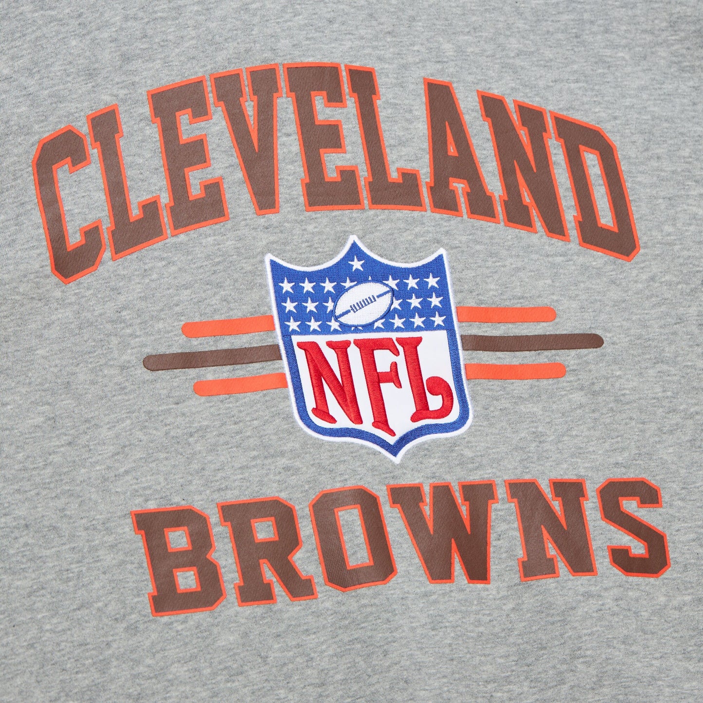 Cleveland Browns Mitchell & Ness All Over Crew 4.0 Vintage Logo
