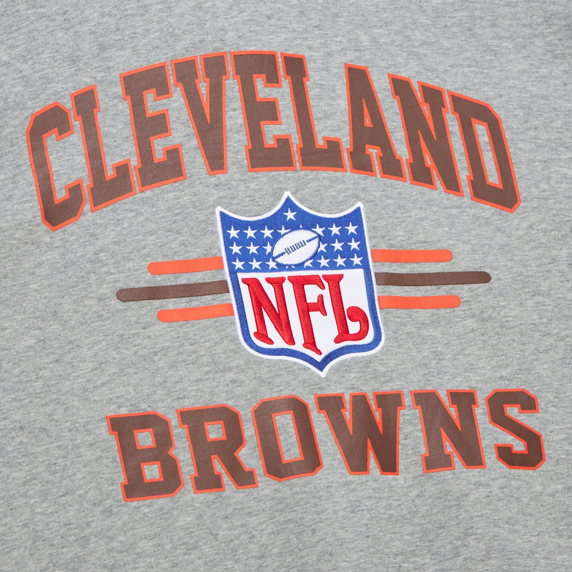 Cleveland Browns Mitchell & Ness All Over Crew 4.0 Vintage Logo