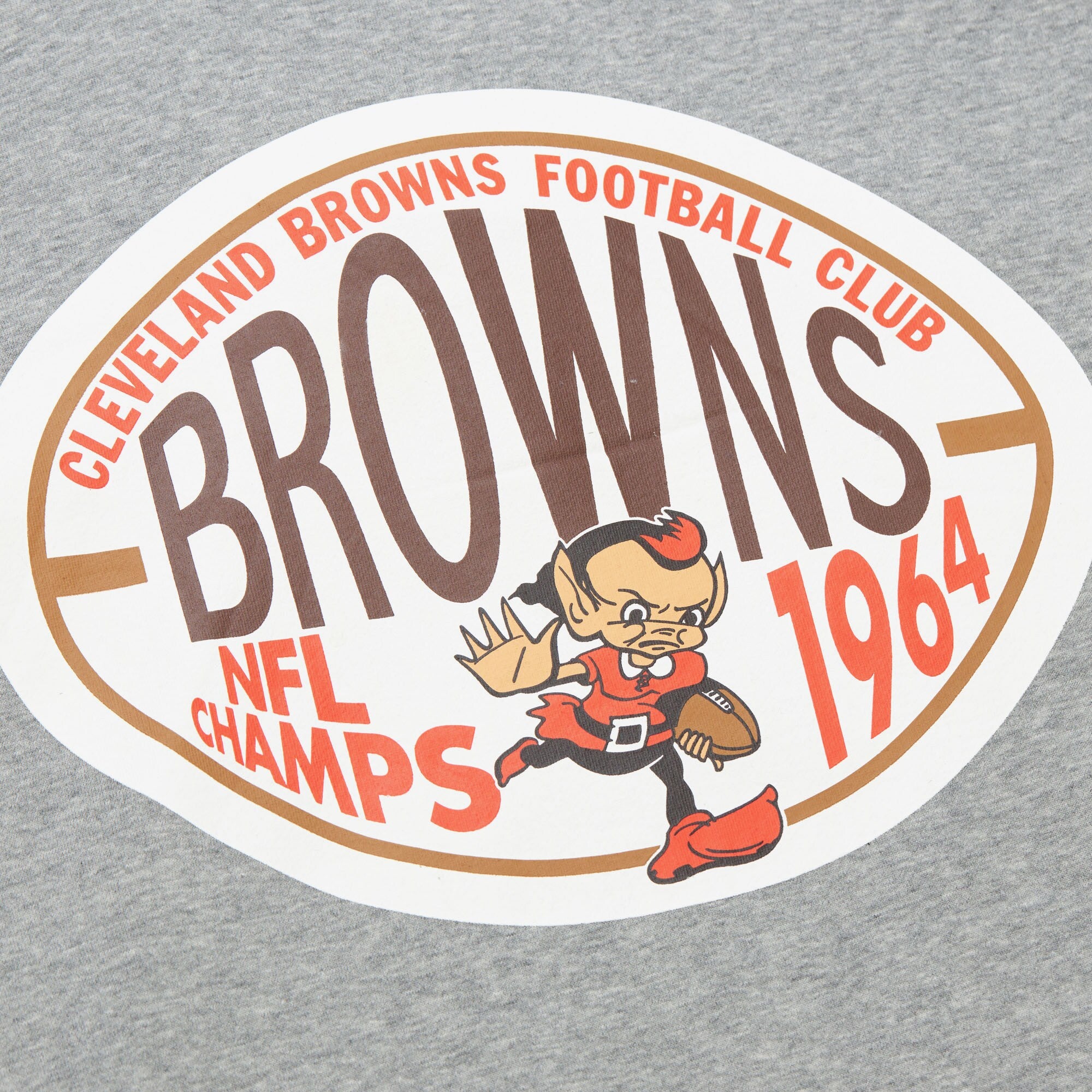 Cleveland Browns Mitchell & Ness All Over Crew 4.0 Vintage Logo
