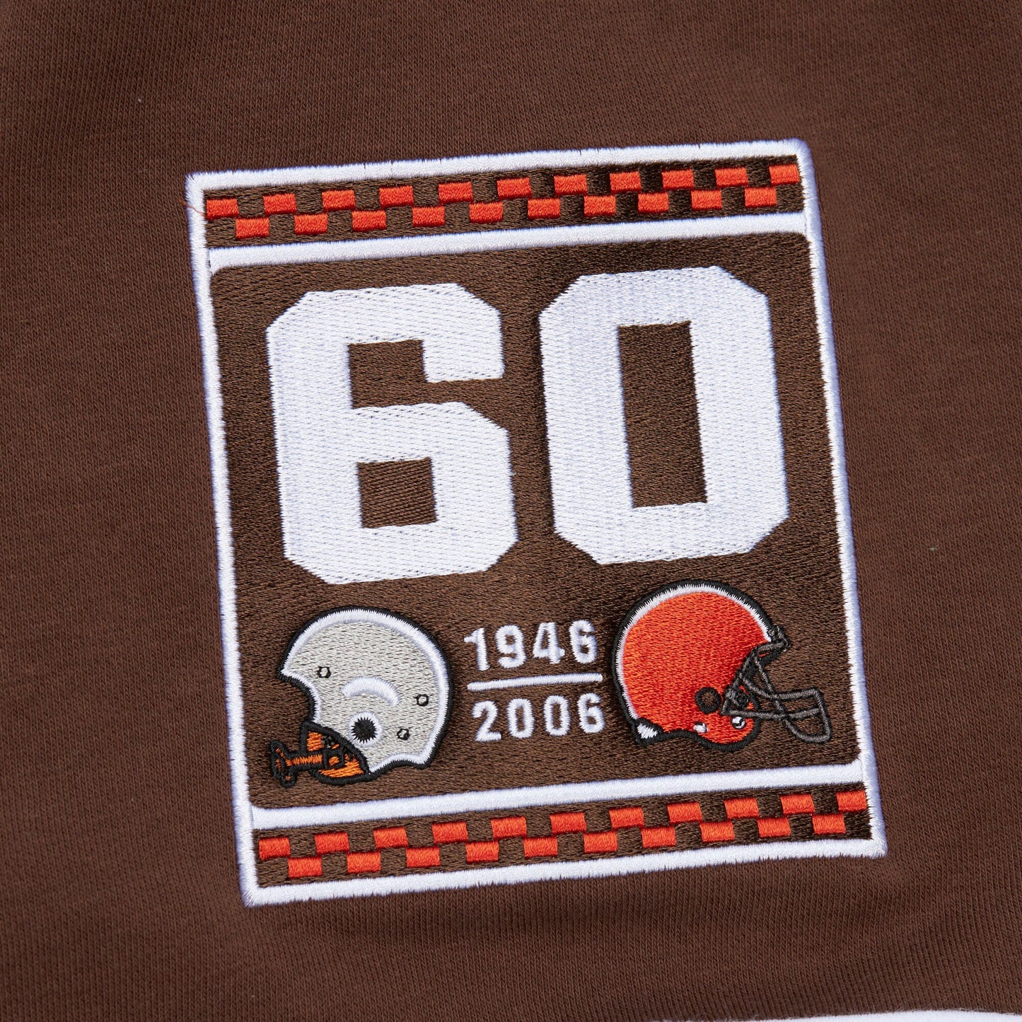 Cleveland Browns Mitchell & Ness All Over Crew 4.0 Vintage Logo