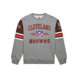 Cleveland Browns Mitchell & Ness All Over Crew 4.0 Vintage Logo