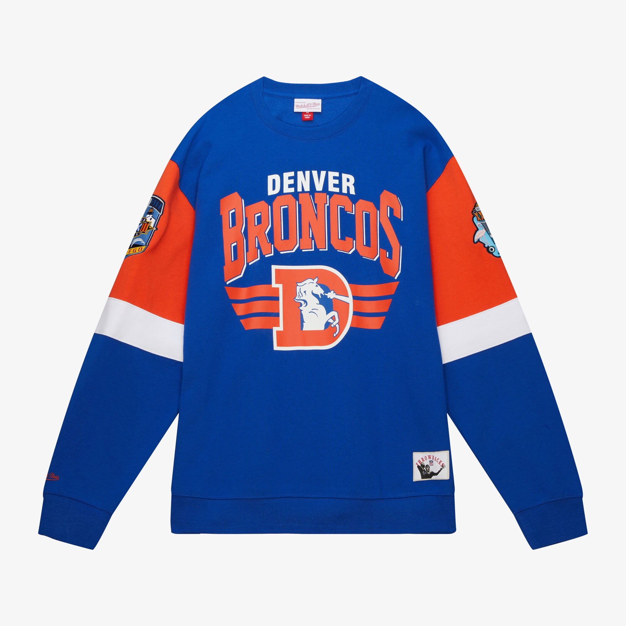 Denver Broncos Mitchell & Ness All Over Crew 3.0