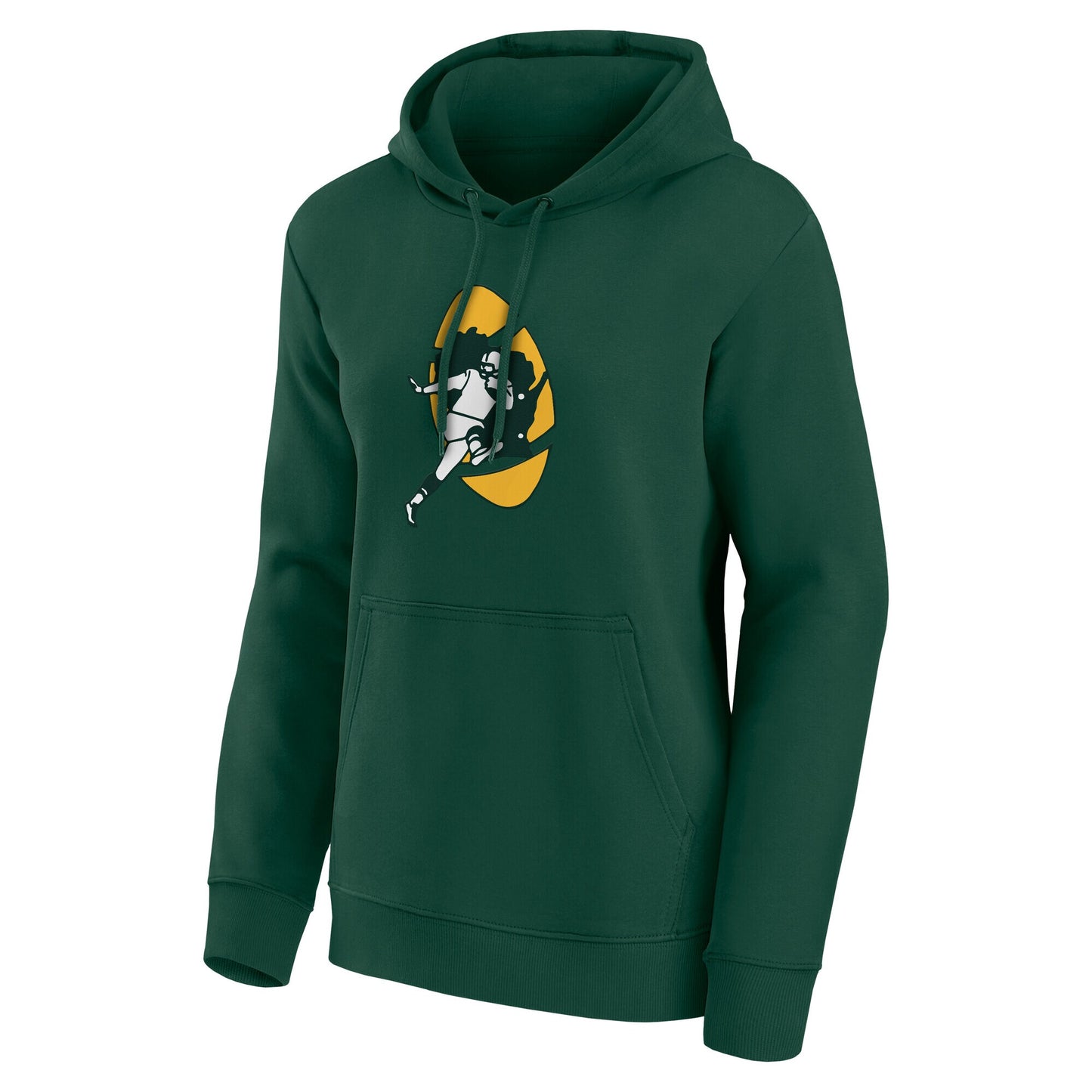 Green Bay Packers Classic Logo Hoodie- Womens