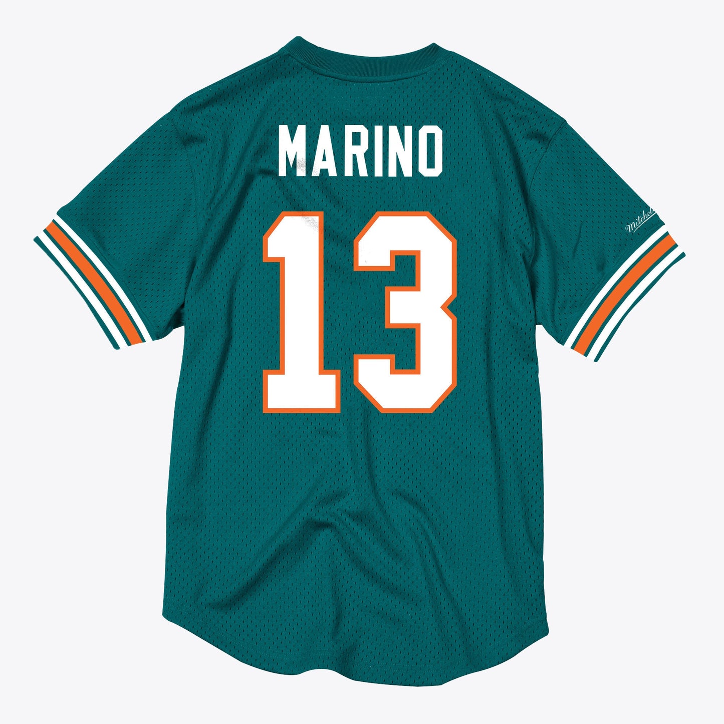 Miami Dolphins Mitchell & Ness Mesh Name & Number Crewneck Dan Marino