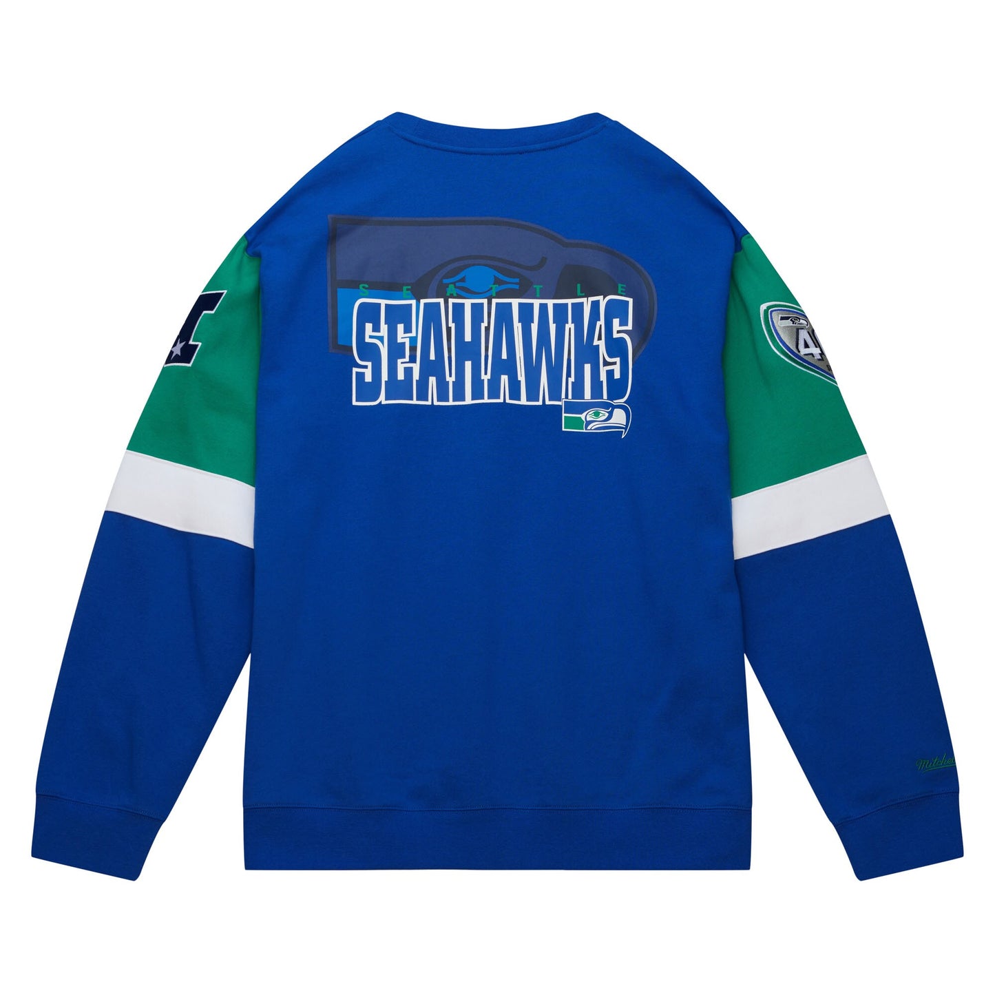 Seattle Seahawks Mitchell & Ness All Over Crew 3.0