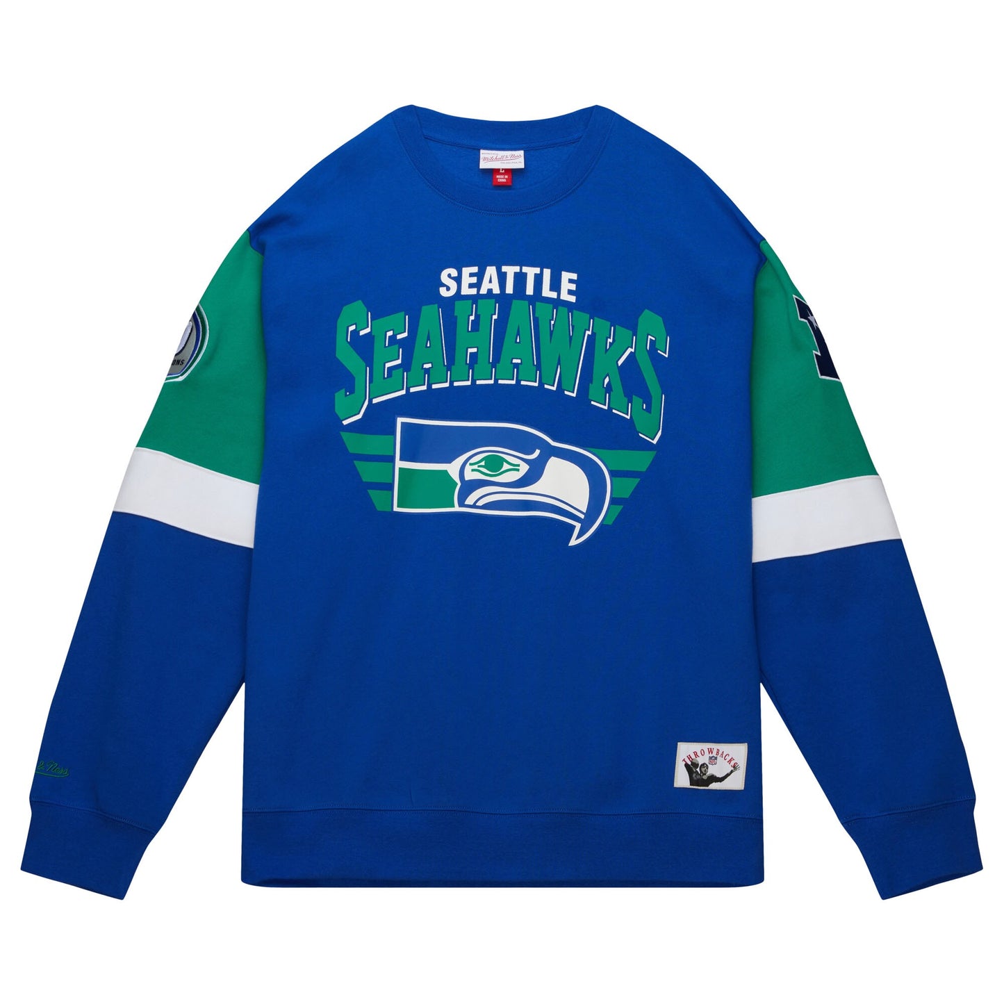 Seattle Seahawks Mitchell & Ness All Over Crew 3.0