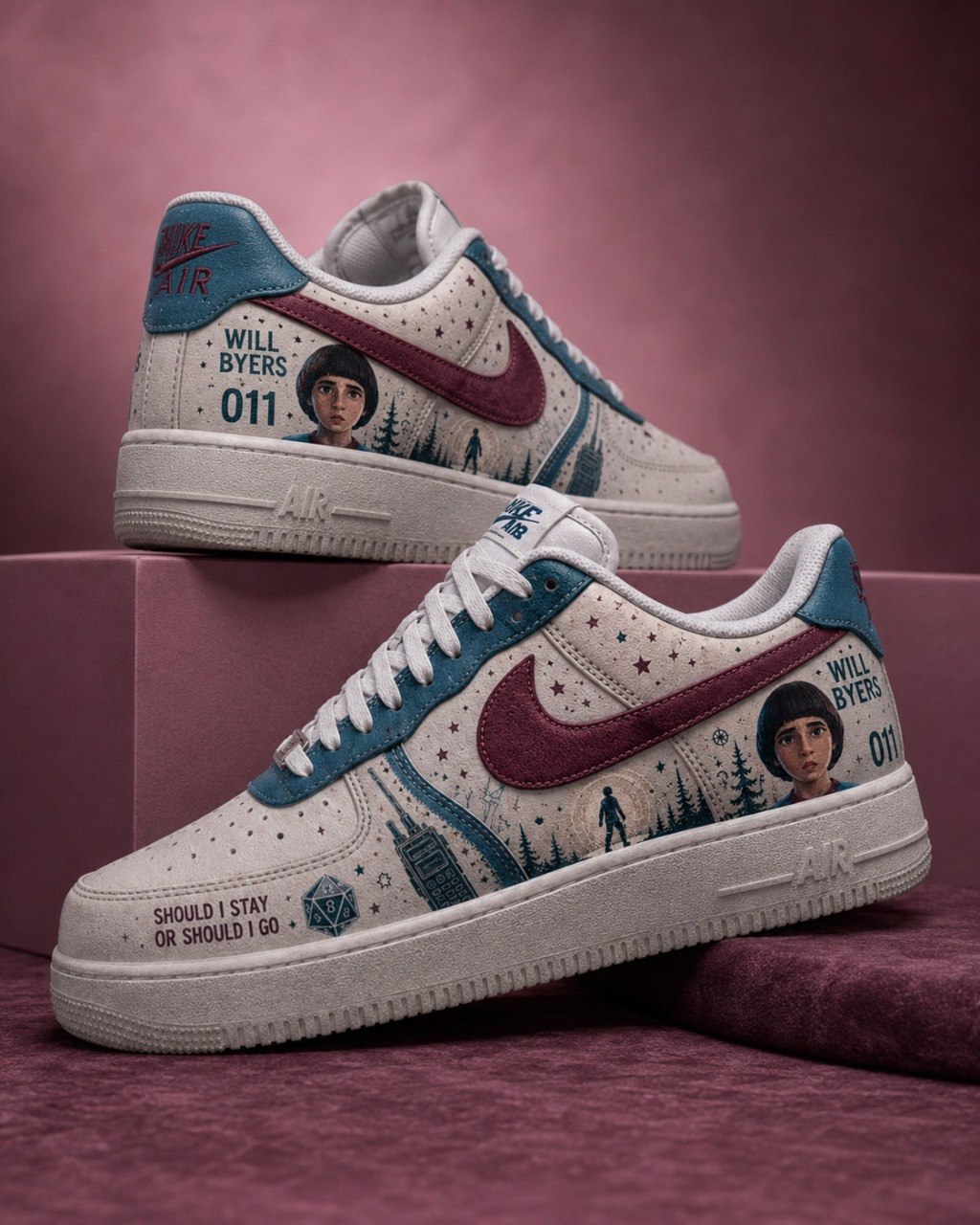 Will Byers V.3 Custom Air-Style Sneakers