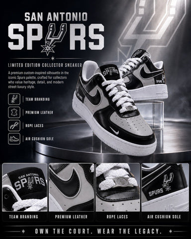 San Antonio Spyrs Custom Air-Style Sneakers